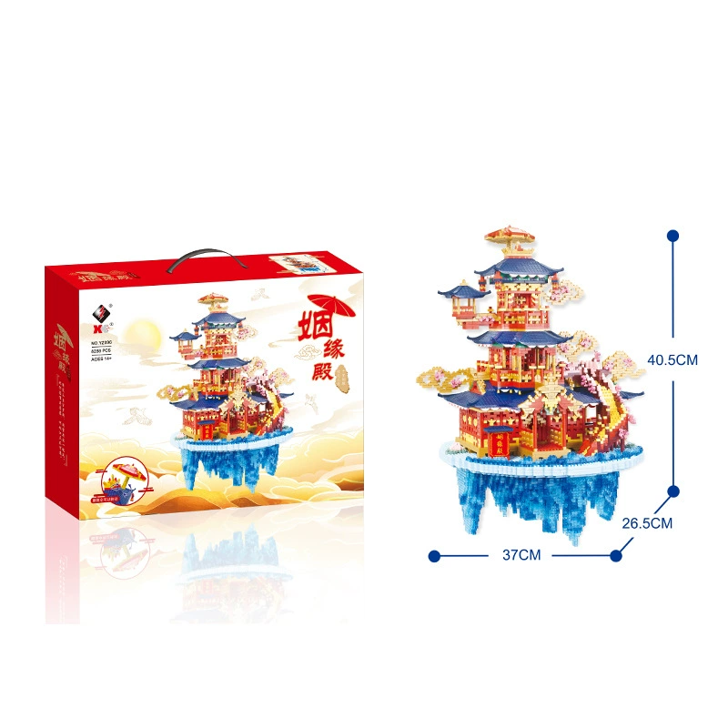 YZ микро частиц аккумуляционная игрушка конструктор серия 052-071 66519 Замок 076 Париж Дева Virgin