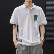 夏季高个子短袖男士日系宽松加大码t恤上衣潮牌韩版学生POLO衫