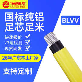 禅诚电缆国标BLVV10-630平方双塑铝芯电缆 户外硬护套线家装电线