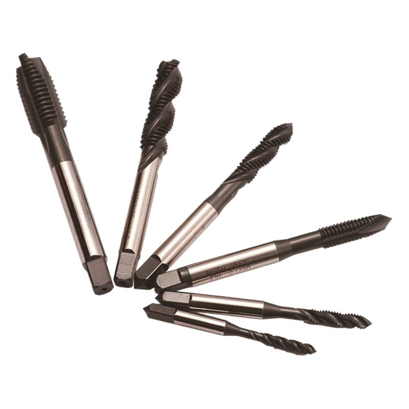 Японский стандартный нитрид-спиральный машинный метчик, высокоскоростная сталь, черный M3M4M5M6M8M10M12M14M16