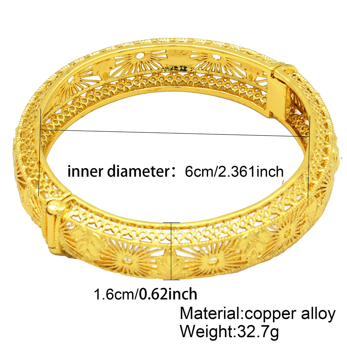 IG Style Simple Style Solid Color 24K Gold Plated Alloy Wholesale Bangle display picture 2