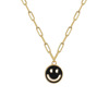 Tide, fashionable metal double-sided necklace, European style, suitable for import