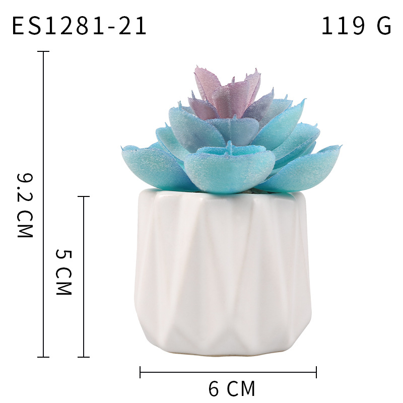 Pequeña ola al por mayor taza tipo simulación planta suculenta nórdico Muebles de Oficina Decoración fresca nuevo producto