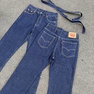 美式复古517原牛弯刀裤水洗微喇休闲牛仔裤直筒cleanfit高街风ins