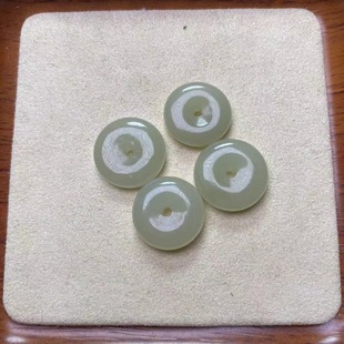 Natural Xinjiang Hetian Jade Safety Buckle Pendant, Lamb Fat Grade Jade Pendant for Men and Women, Jade Pendant for Kidsren