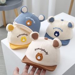 2023赤ちゃんの帽子春秋かわいい萌え男の子の新しいアヒルの舌の帽子の柔らかいひさしの女性の赤ちゃんの韓国版の秋冬の日