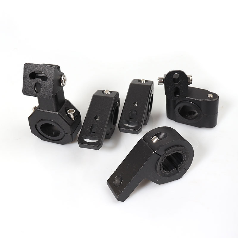 Motorcycle Modification Bracket, Light Tube Clamp, Conversion Base, Aluminum Alloy Multi-Functional Extension Bracket for Electric Vehicles