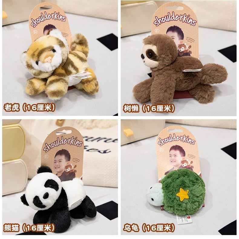 Muñeca de hombro de estación nueva transfronteriza, imán de hierro, panda, imán de refrigerador, juguete de peluche, decoración de animales, regalo al por mayor