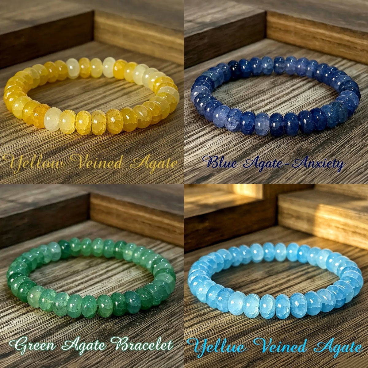 Temu, Xiyin, TK, Amazon cross-border hot-selling vintage-style colorful glass abacus bead bracelet, in-stock wholesale