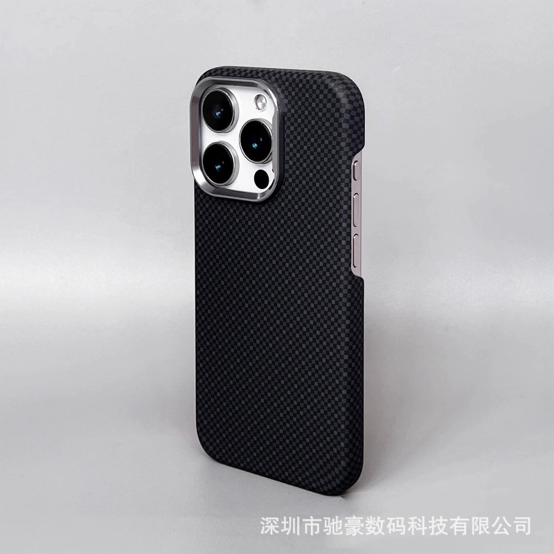 iPhone16promax 磁気電話ケース Apple 15 つや消しスキンフィールメタルレンズ PC に適したケブラー|undefined