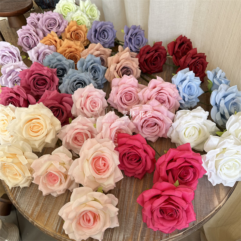 3 diamond roses without leaves wedding flower decoration simulation flower waterfall flower sea net red rose flower wall flower arrangement 3 diamond roses without leaves wedding flower decoration simulation flower waterfall flower sea net red rose flower wall flower arrangement