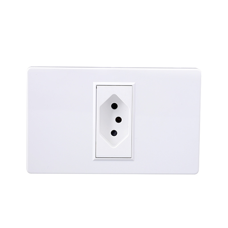 Brasil socket tipo 118 Sudáfrica Pared de tres agujeros de comercio exterior brasileño de fibra de vidrio de tres agujeros fabricante de socket brasileño producción image 5