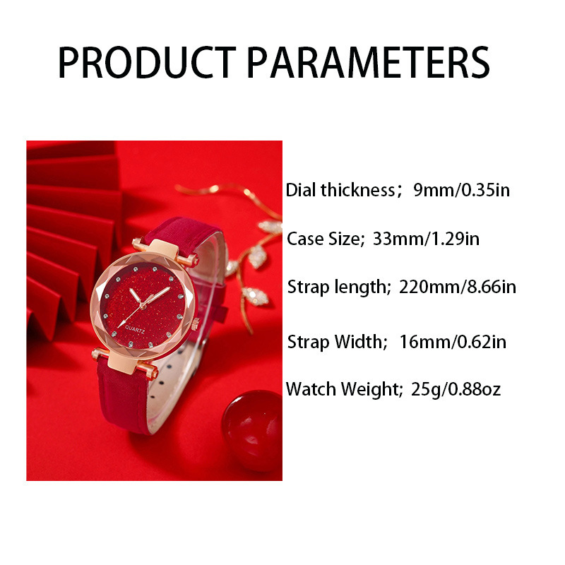 Beliebte einfache silber rosa strass oberfläche frauen Uhr matt lederband frauen casual mode zwei-stück uhr_voghion.com