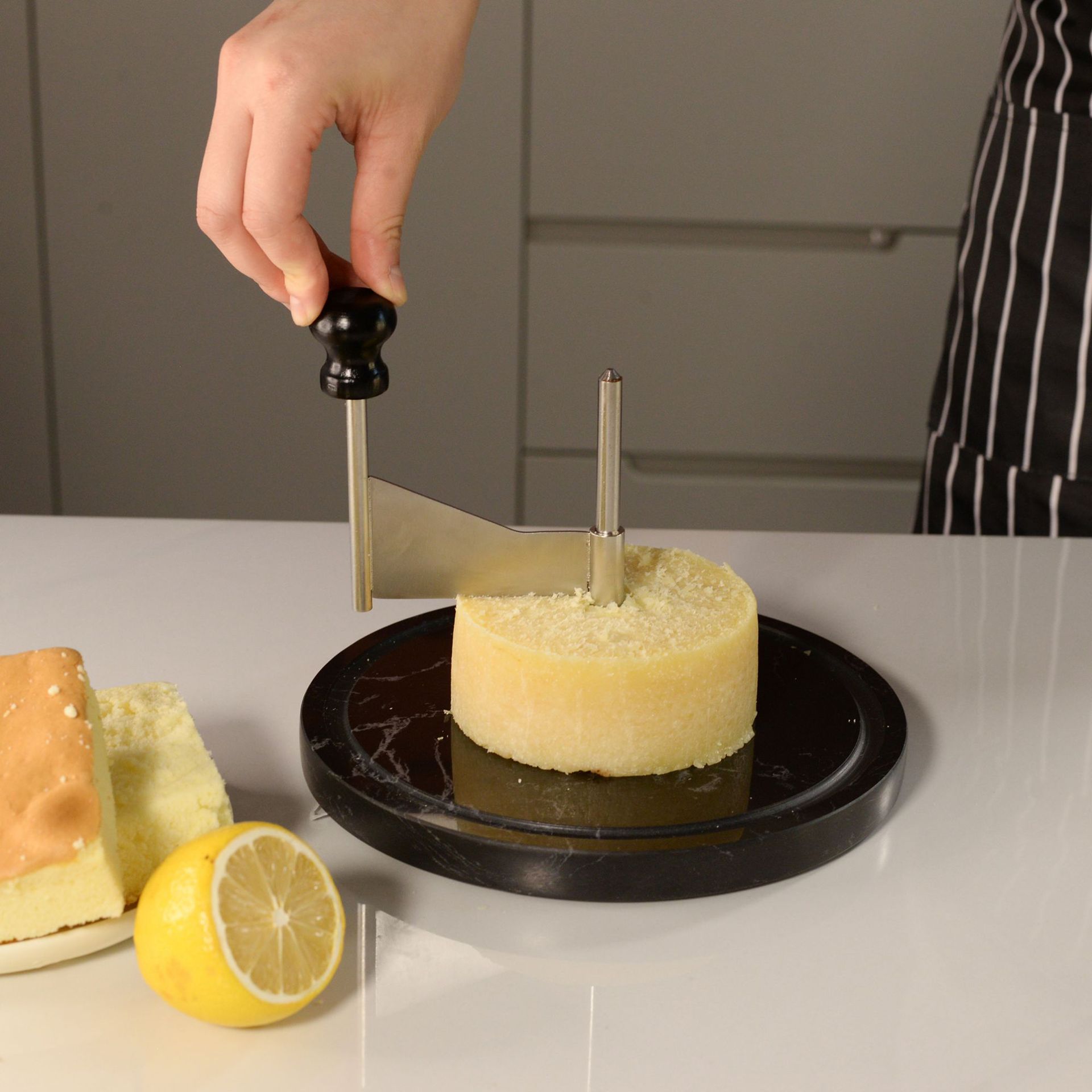 Disco de mármol cortador de queso cortador de mesa de corte herramienta de cocina máquina de cortar de queso