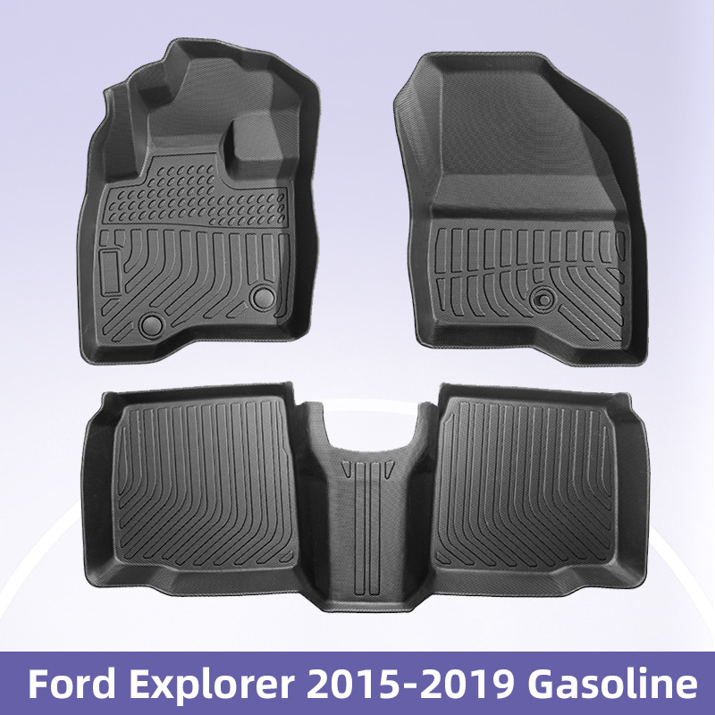 Aplicable a Ford Explorer 2015 - 2019 Combustible 3D todo el tiempo TPE cojín de piso para automóviles