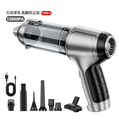 Tozsoranlar Cleaner, Small Wireless Rechargeable - silver-gray-brushless-motor-one-button-dust-dump-small-floor-brush