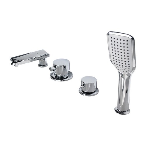 BB4C wholesale all-copper bathtub faucet, vertical mixing valve, hot and cold faucet, shower five-piece set