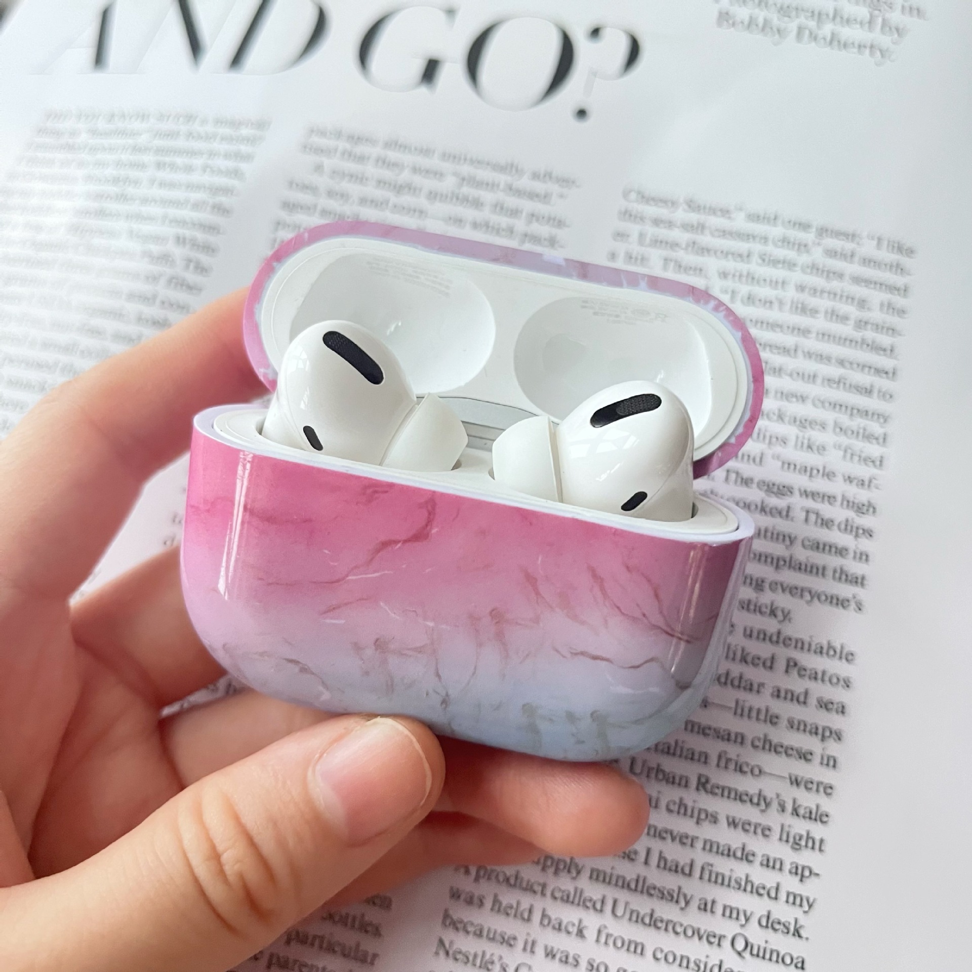 PC Marble Classic Style Wireless Bluetooth Earbuds Case Earphone Cases Phone Accessories display picture 5