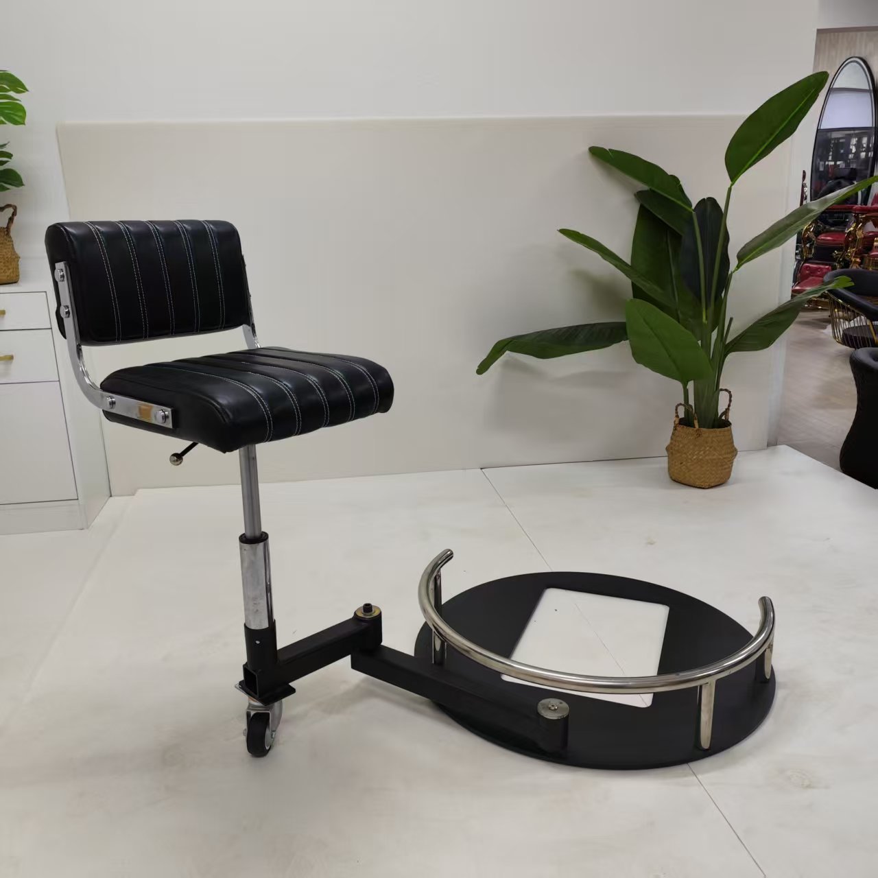 silla giratoria de barbero