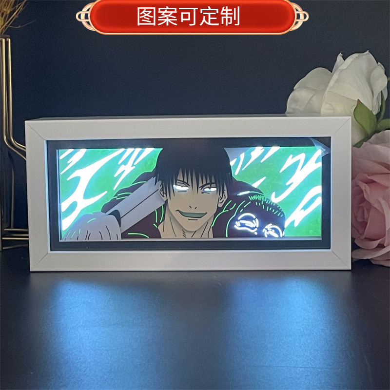 Spell back to war animation paper carving lamp five enlightenment peripheral hand do secondary night light bedroom room decoration lamp