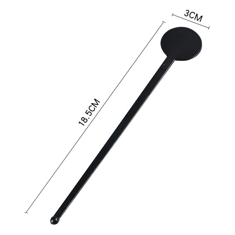 Одноразовая Прозрачная Круглая Пластиковая Палочка для смешивания кофейного коктейля, палочка для смешивания сока, экспериментальная игрушечная палочка 18,5 см