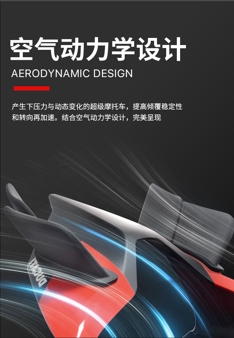 Suitable for Ducati Panigale Streetfighter Rear Wing V2 V4 V4S/R Modified Fixed Wing 2018-2024