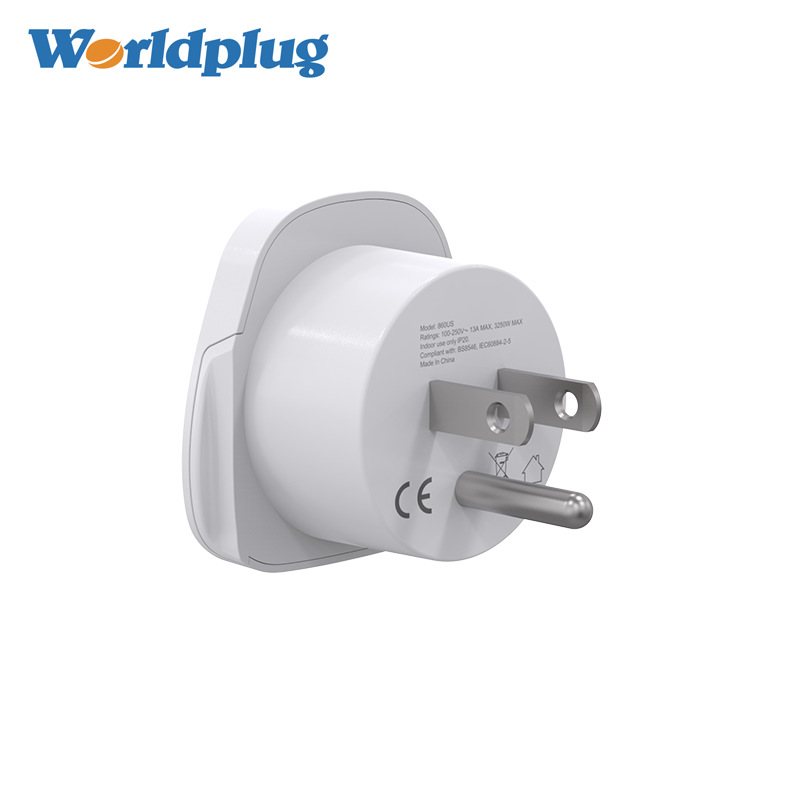 UK转US充电转换英国新加坡转美国日本台湾香港10A大功率转换插头