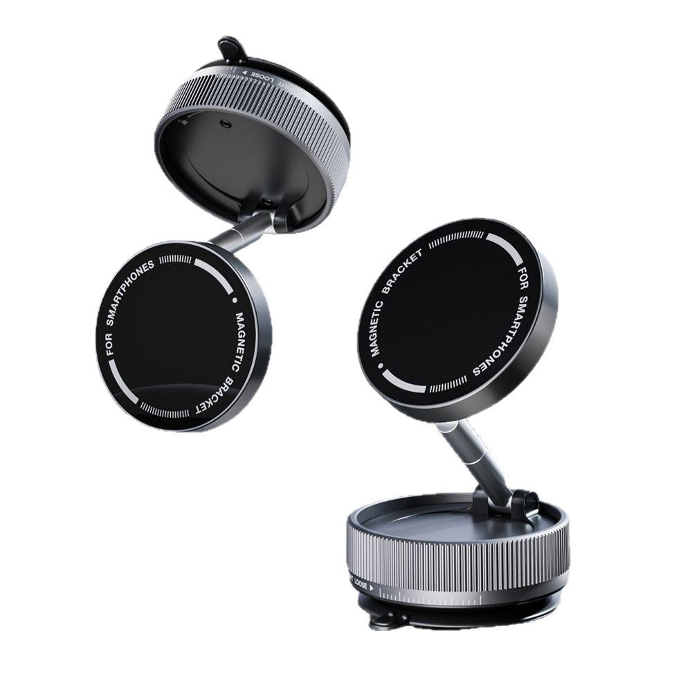 Tablero de instrumentos de vacío universal, ventosa magnética, soporte para teléfono móvil, ventosa, retráctil, plegable, giratorio, artefacto tripulado