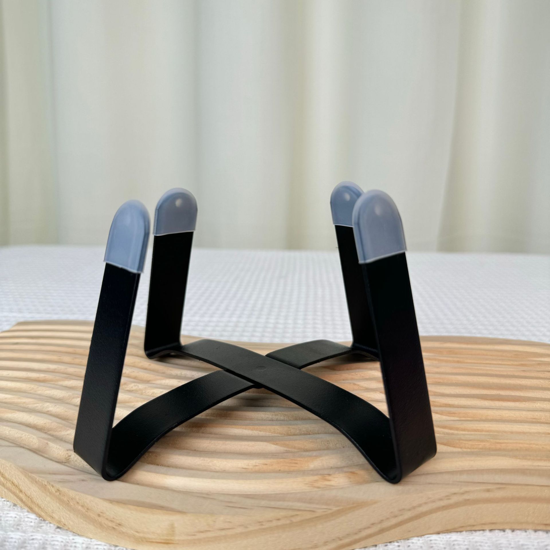 블랙 9cm 높이 증가 철제 프레임 [미끄럼 방지 커버 포함]
