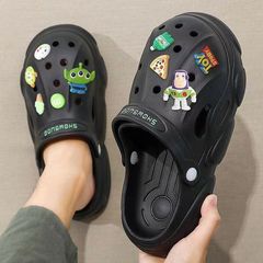 Men's Summer Outdoor Sports Shoes with Heel Cover, Slip-on Sandals with Thick Sole and Non-slip Design