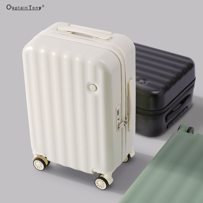 A generation of fat 20 Boarding trolley 24 zipper Lockbox suitcase Leather trunk Universal wheel trunk