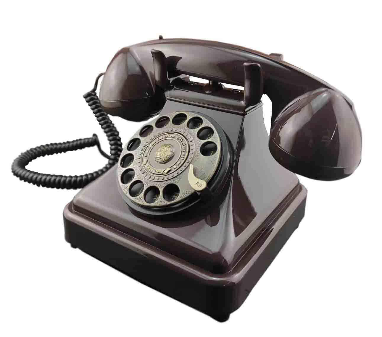 至臻仿古电话机 美式转盘复古家用办公座机