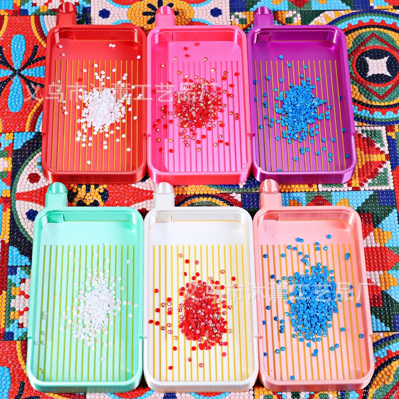 3D Diamond Painting Turn Drill Tray Crown Two-Color Screen Drill Point Drill Tray Funnel Tray DIY Diamond Embroidery Tools Wholesale