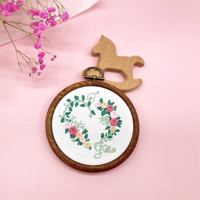 Antiguo nuevo bordado colgando pintura hecha a mano diy paquete de material sala de estar lu bordado costura práctica bolsa transfronteriza inglés colgando pintura