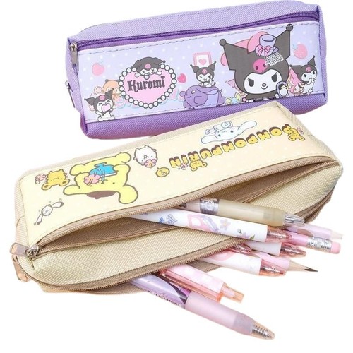Portable Large Capacity Student Melody Cute Koromimi Stationery Storage Bag for Primary and Middle School Students, Student Use