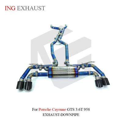 Suitable for Porsche Cayenne GTS 3.6T 958 titanium exhaust muffler valve vacuum valve (Exhaust pipe)