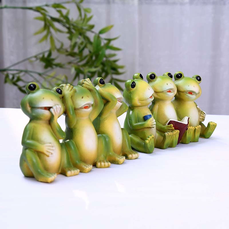 Моделирование лягушки висит цилиндр таз садовый кулон из смолы Ремесла декоративные садовые украшения оптом на заказ