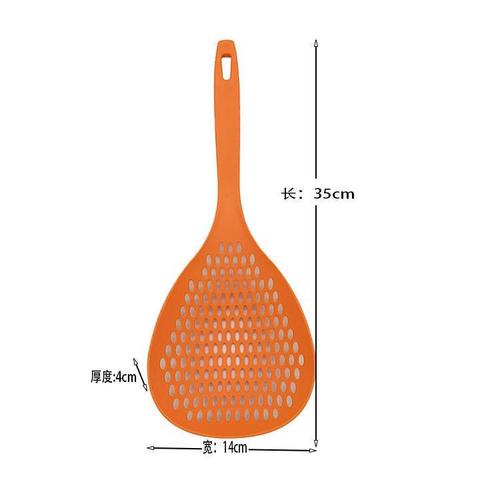 Household kitchen colander large nylon colander noodle blanching sieve hot pot filter sieve long handle noodle spoon mesh spoon