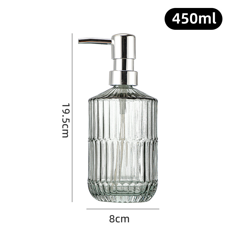 450ml; Festival de bambú azul + bomba de plata de cabeza grande