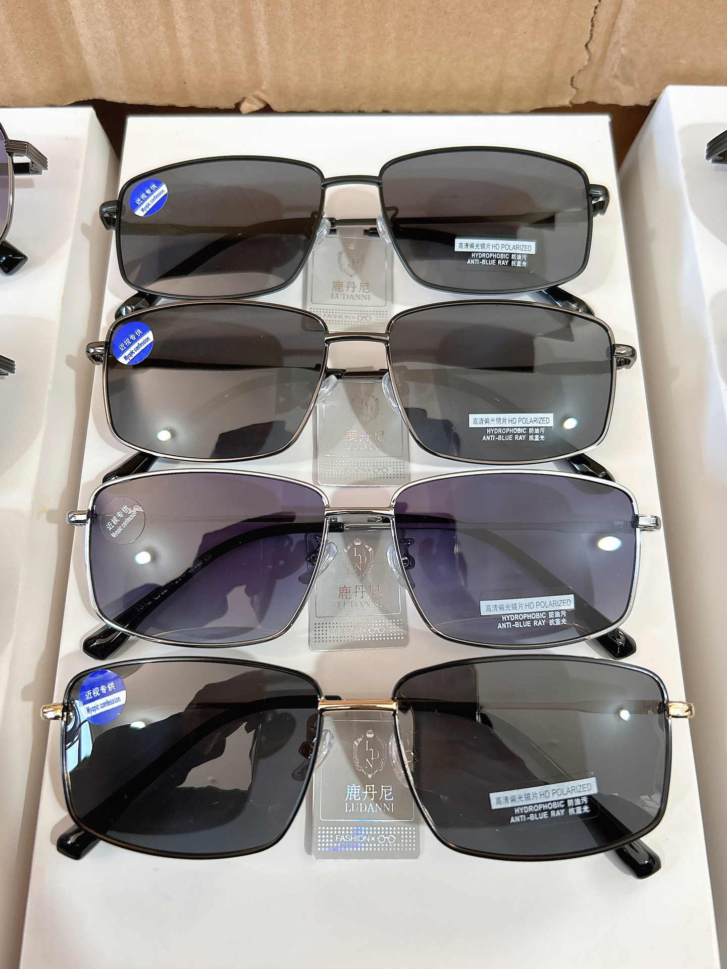 Polarisierte Herrensonnenbrillen mit Myopielinsen, Fahrsonnenbrillen, Outdoor-Angelbrille, neue Sonnenbrillen zum Großhandelspreis mit anpassbaren Optionen