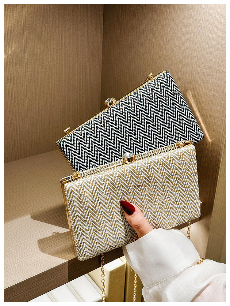 Holiday, Party Occasion Arylic Waves Solid Color Square Evening Bags