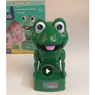 Creative whole person bite hand steal bone bite hand Electric Frog tabletop game parent-child interactive game trick toy