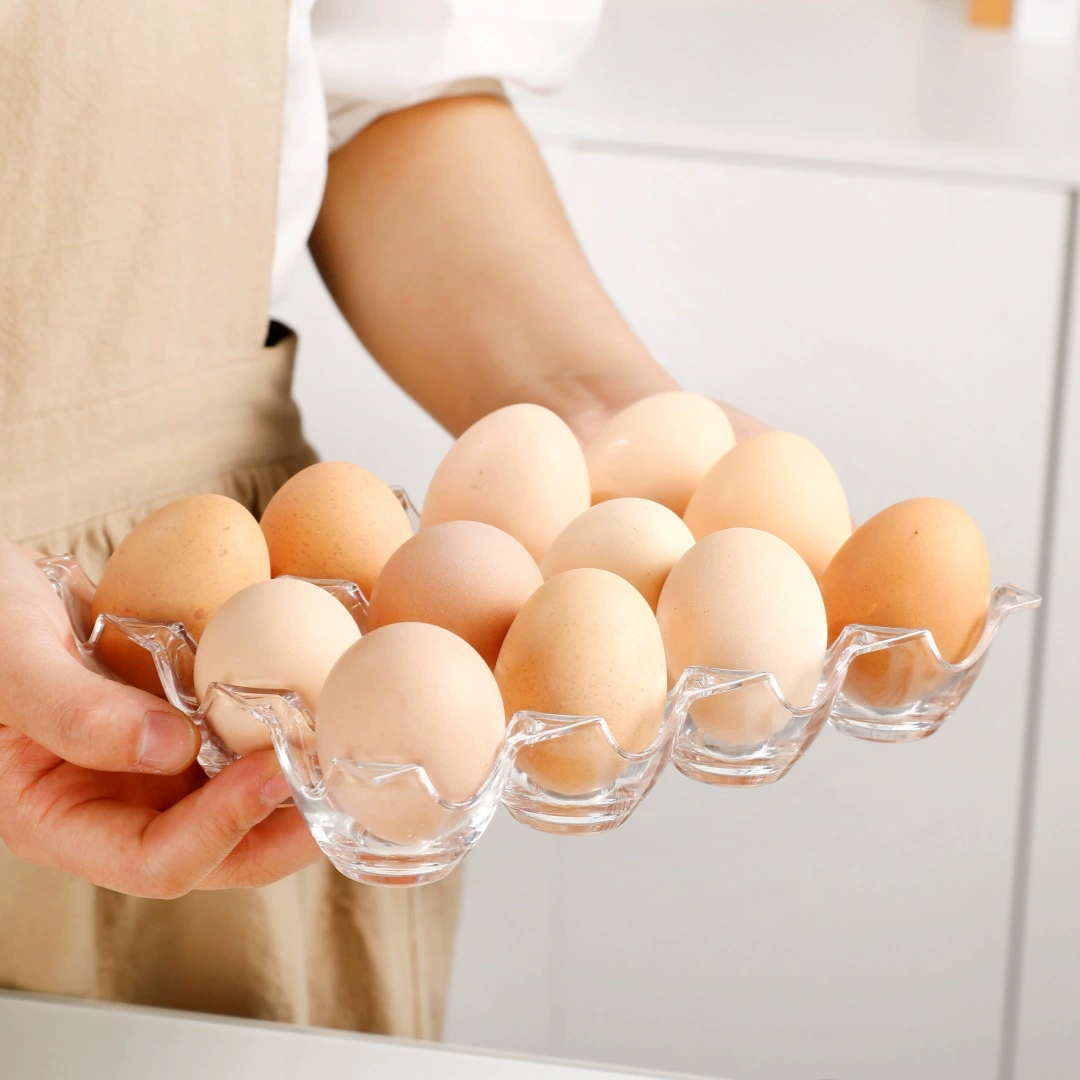 Прозрачный акриловый контейнер для яиц на 12 отделений, простой бытовой органайзер для куриных, утиных и перепелиных яиц
