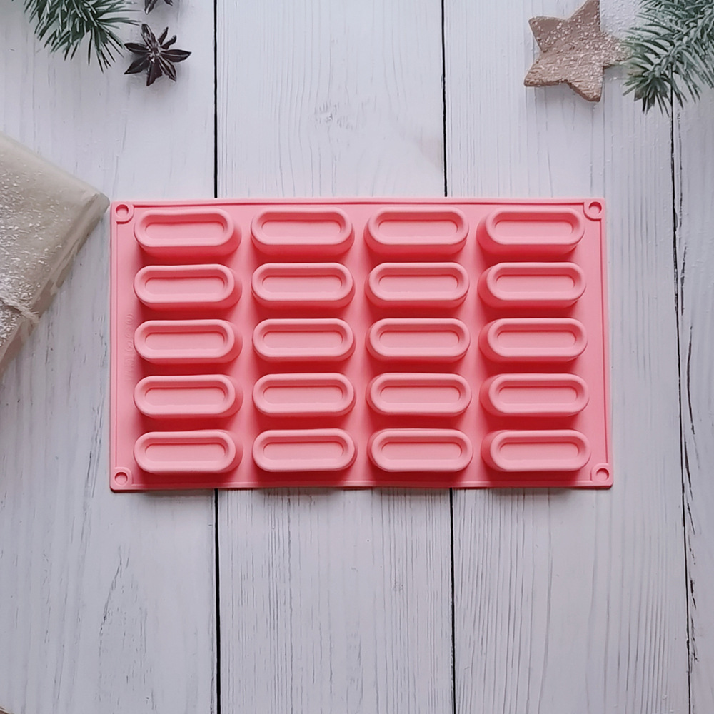 20 molde de pastel de tira larga 585 molde de galletas de silicona molde de pastel de helado pudín molde de postre para hornear
