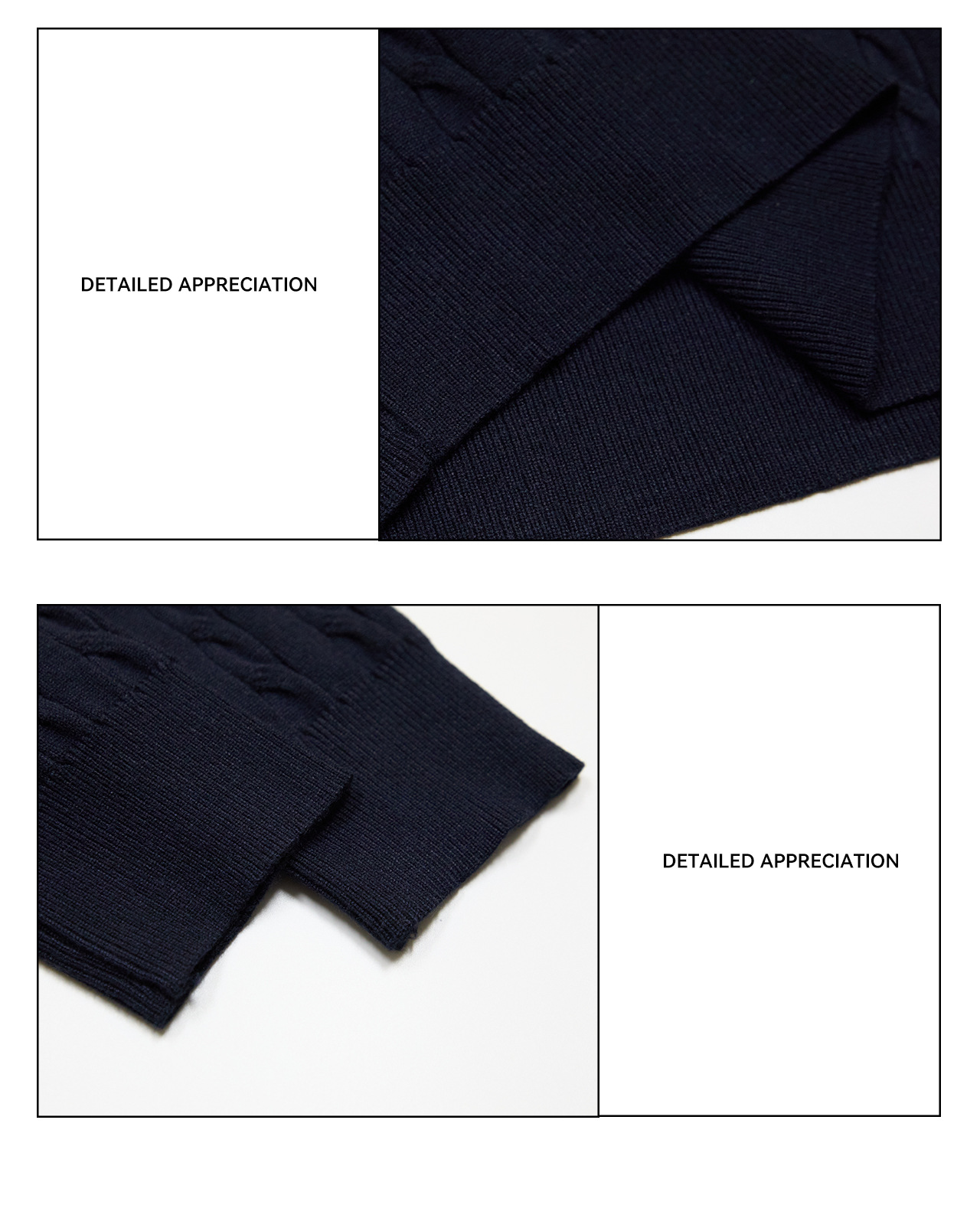 UNF 250g Half-Zip Cable-Knit Mock-Neck Sweater