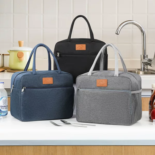 Cross-Border Hot-Selling Thickened Aluminum Foil Insulation Bag Lunch Bag Cationic Office Worker Commuting Fresh-Keeping Ice Bag Lunch Box Bag