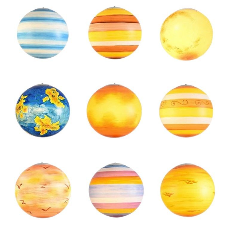 Tierra creativa Red de Internet Planet Candelabro Jardín de infantes Centro comercial Candelabro de bola Zona de juegos Habitación infantil Escuela Luz de luna