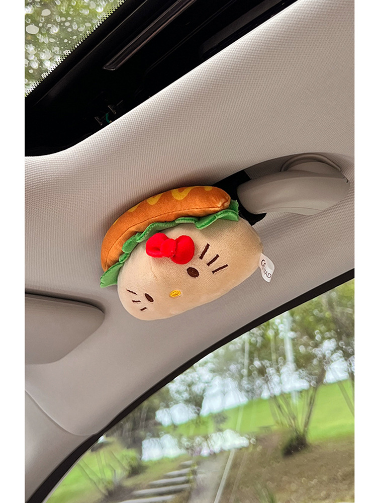 New Cute Hot Dog Kitty Car Door Handle Cover Car Handle Protection Roof Armrest Cover Car Decoration