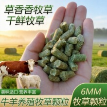 牦牛羊马养殖草饲料骆驼鸵鸟过冬牧草颗粒干鲜牧草饲养颗粒80斤装