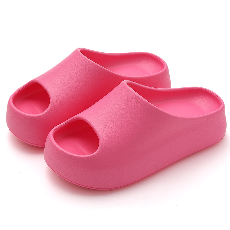 Zomerslippers van EVA-materiaal van topkwaliteit met dikke zolen voor dames, zacht en comfortabel voor thuisgebruik, antislip damessandalen om in te baden._voghion.com